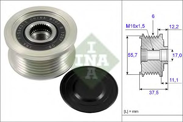 INA 535 0226 10 Alternator Freewheel Clutch
